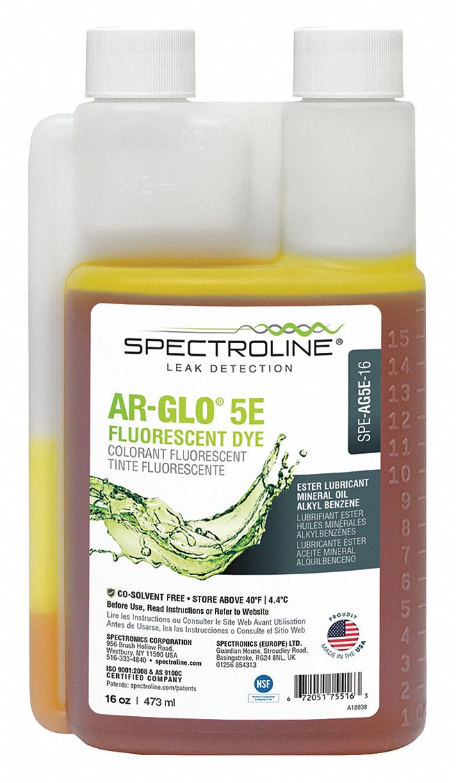 Spectroline Fluorescent Leak Detection Dye 55nh56spe Ag5e 16 Grainger