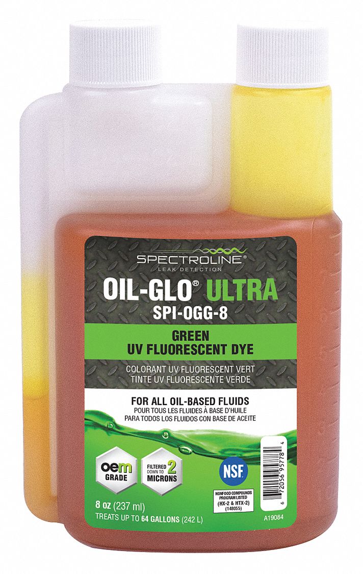 SPECTROLINE, Fluorescent Leak Detection Dye, Green 55NH93SPIOGG8