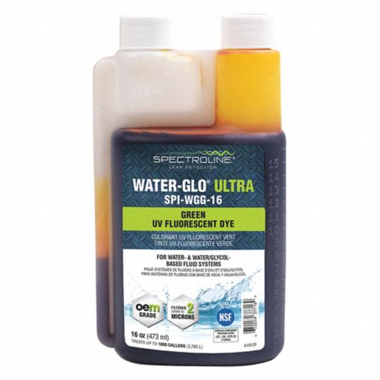 SPECTROLINE Glycol Leak Detection Dye, Green 55NJ09SPIWGG16 Grainger