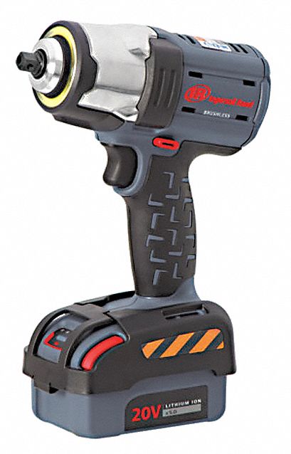 Impact Wrench: 3/8 in Drive Size, 365 ft-lb Fastening Torque, Brushless, 20 V DC Volt
