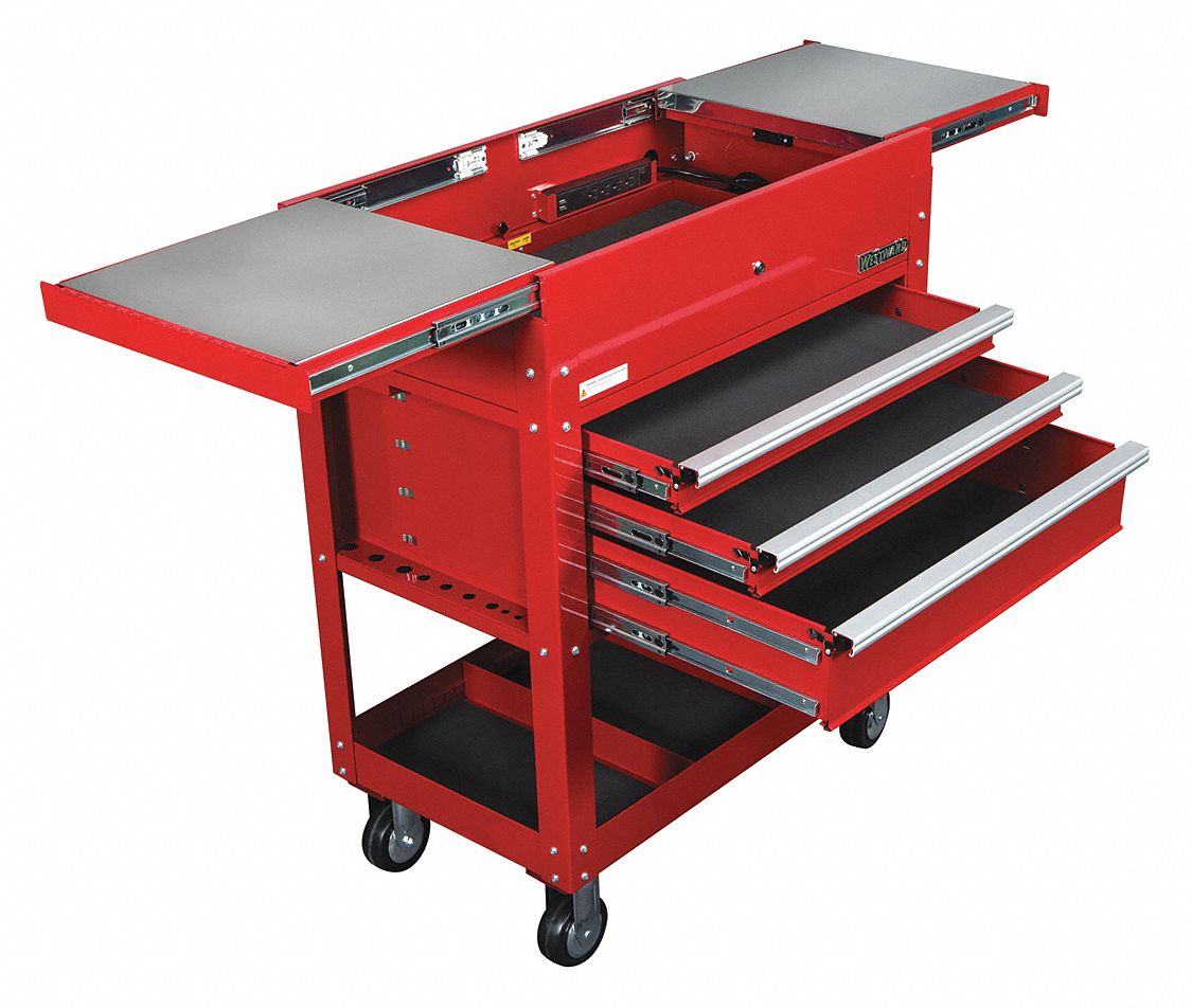 Westward rolling tool deals cart