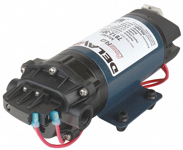 DIAPHRAGM PUMP,POLYP,3CMB,2GPM,60PSI