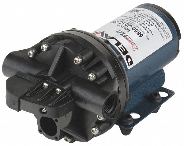 DIAPHRAGM PUMP,POLYP,5CMB,5GPM,45PSI