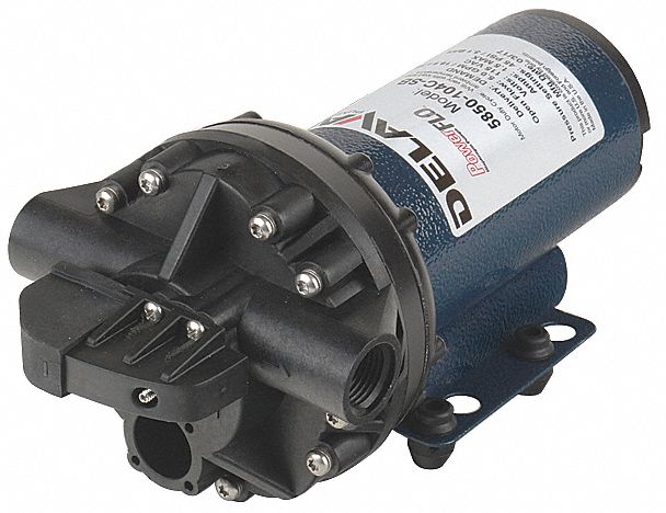 DIAPHRAGM PUMP,POLYP,5CMB,5GPM,45PSI