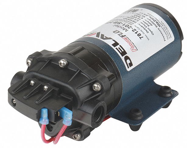 DIAPHRAGM PUMP, ELECTRIC, 7812-201-SB-HS, DEMAND PRESSURE SWITCH, POLYPROPYLENE, 2GPM, 60PSI