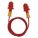 EARPLUGS, REUSABLE, RED, TPE/PVC, UNIVERSAL, FLANGED, 27DB, CORDED, PUSH-IN, 100PR