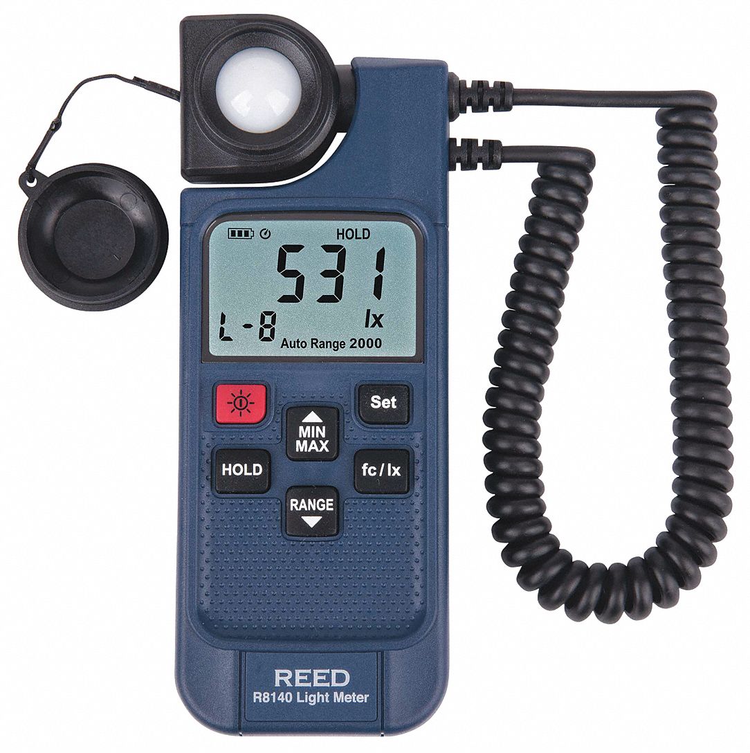 REED INSTRUMENTS, White/Red/Yellow/Green/Blue/Purple LED, Std Lighting