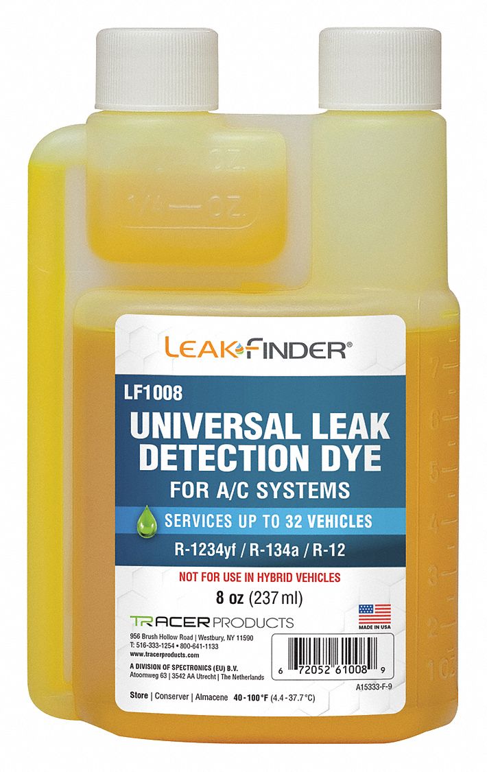 LEAKFINDER, Leak Detection Dye, R1234yf Refrigerant/R134a Refrigerant, Leak Detection Dye