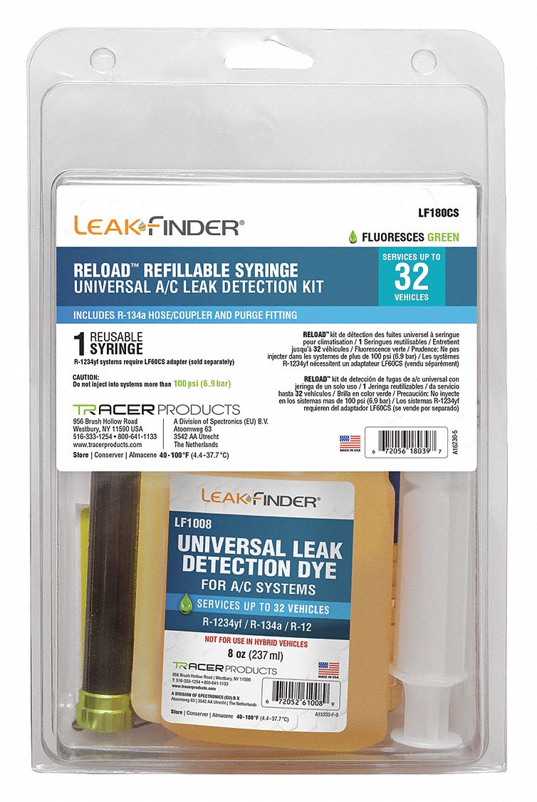 Leakfinder Uv Leak Detection Kit 6 Pieces Uv Leak Detection Kit