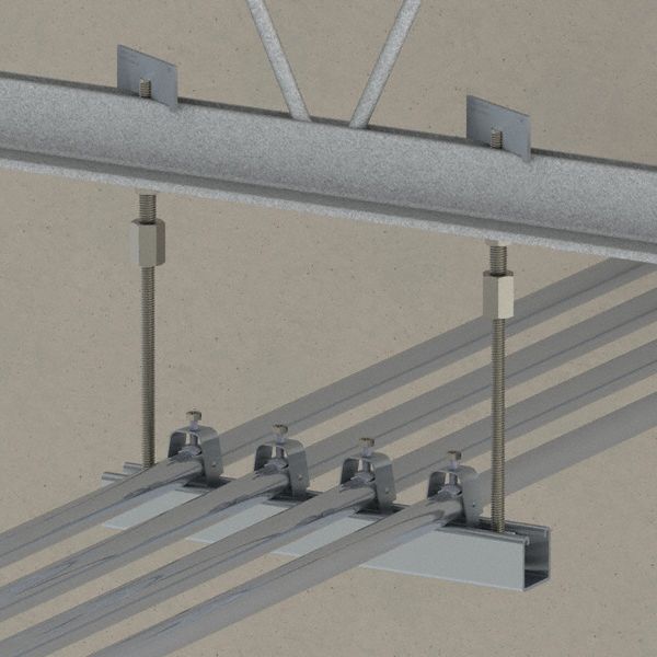 NVENT CADDY TBar Joist Hanger, Mounting Location Beam, Gray, Hang