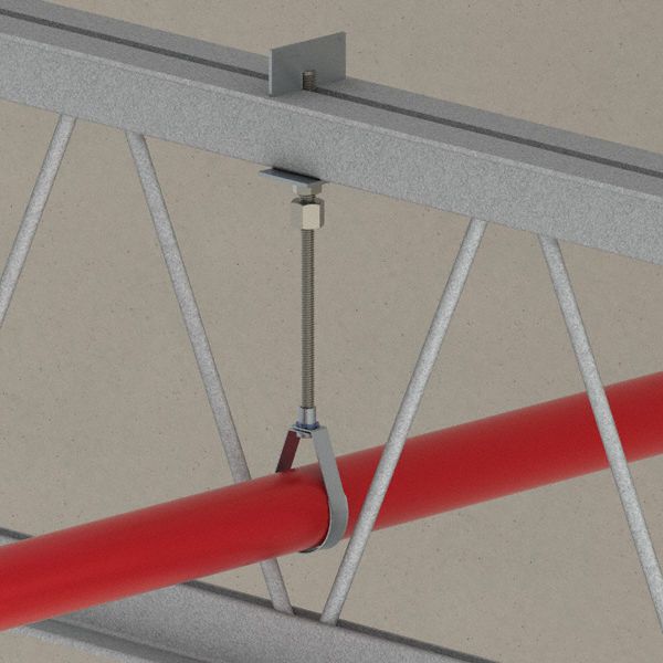 CADDY TBar Joist Hanger, Mounting Location Beam, Gray, Hang 55NR45