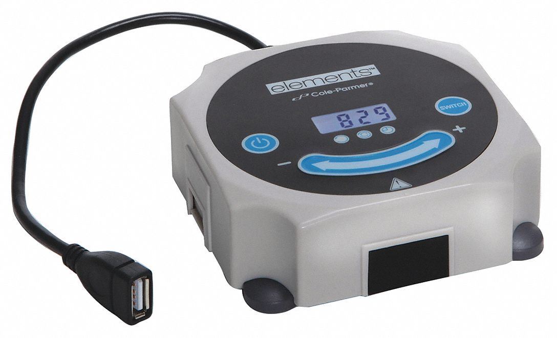 Magnetic Stirrer: 1 L Load Capacity - Metric, 1 Stirring Positions, 100 to 1500 rpm, Digital, Glass