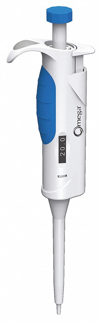 Single-Channel Pipettor: 1 Channels, 10 ul Capacity - Max, Manual Adj Volume