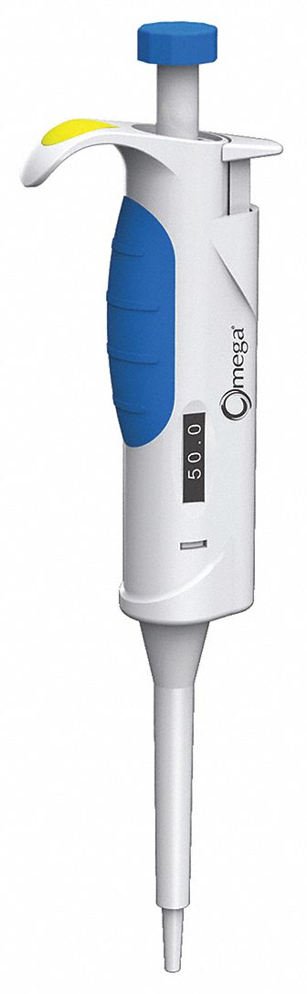 Single-Channel Pipettor: 1 Channels, 100 ul Capacity - Max, Manual Adj Volume