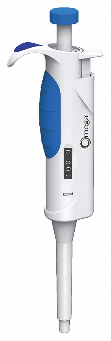 Single-Channel Pipettor: 1 Channels, 1, 000 ul Capacity - Max, Manual Adj Volume