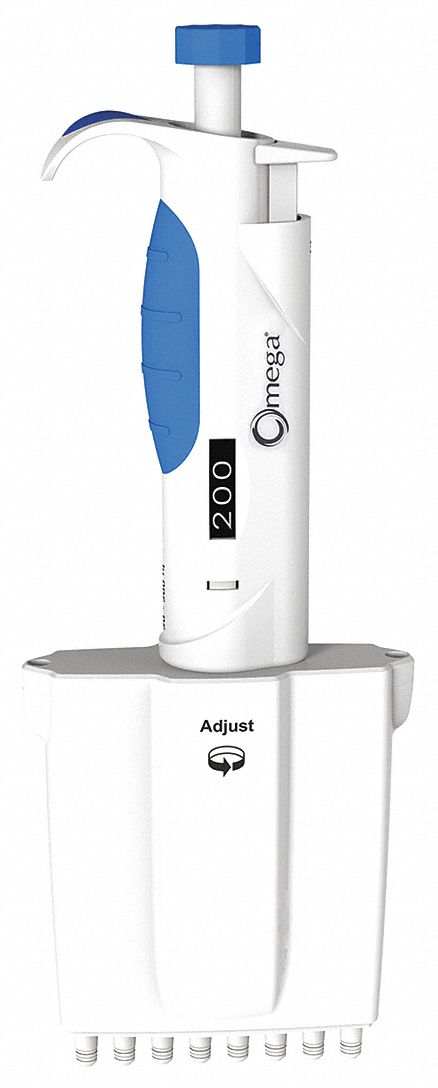 Multichannel Pipettor: 8 Channels, 300 ul Capacity - Max, 1 ul Volume Increments