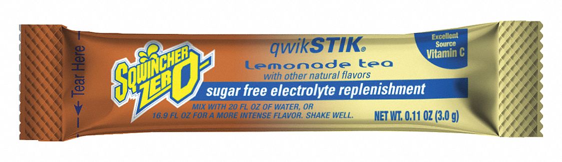 Sports Drink Mix: Lemonade Tea, Single-Serve, 20 oz Concentrate Per Pack, 50 PK