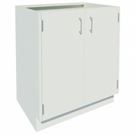Base Cabinet: 35 1/8 in Overall Ht, 22 in Overall Dp, 30 in Overall Wd, Steel, 0 Drawers, 1 Shelves