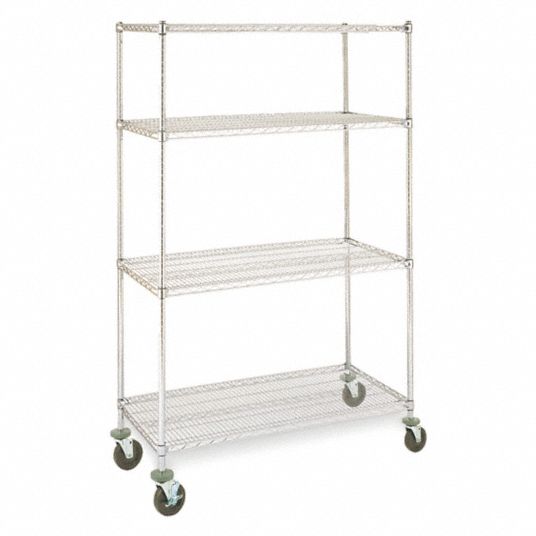 INSTOCK, 36 in x 18 in x 79 in, Dry/Harsh/Wet, Metal Shelving - 55NY25 ...