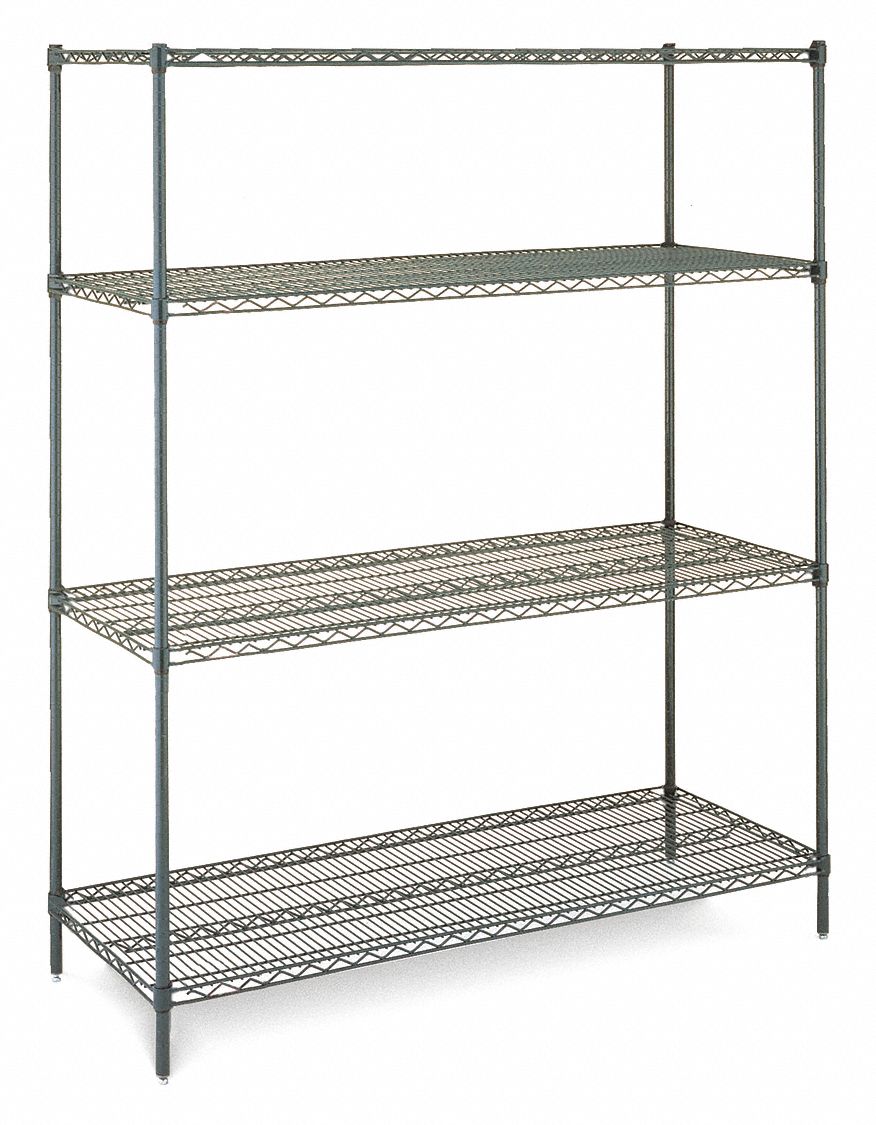 Metal Shelving, 10 ga., 48" W, 18" D