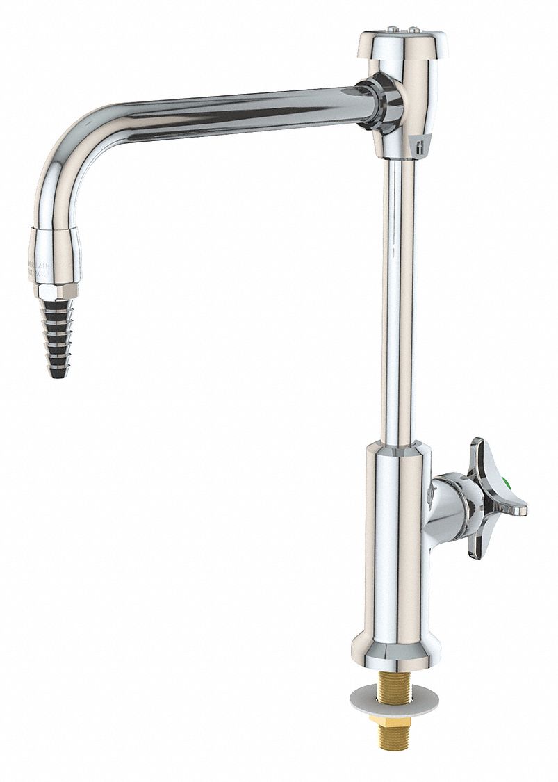 INSTOCK Gooseneck Laboratory Faucet, Chrome Plated Brass 55NZ50