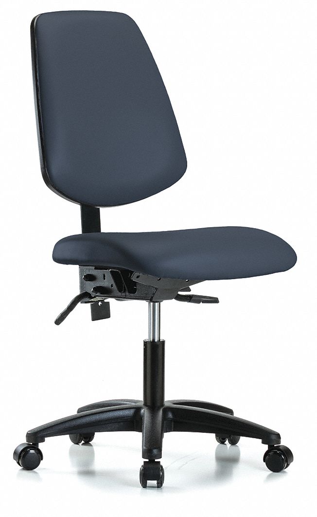 Cleanroom Task Chair, 300 lb. Cap., Vinyl