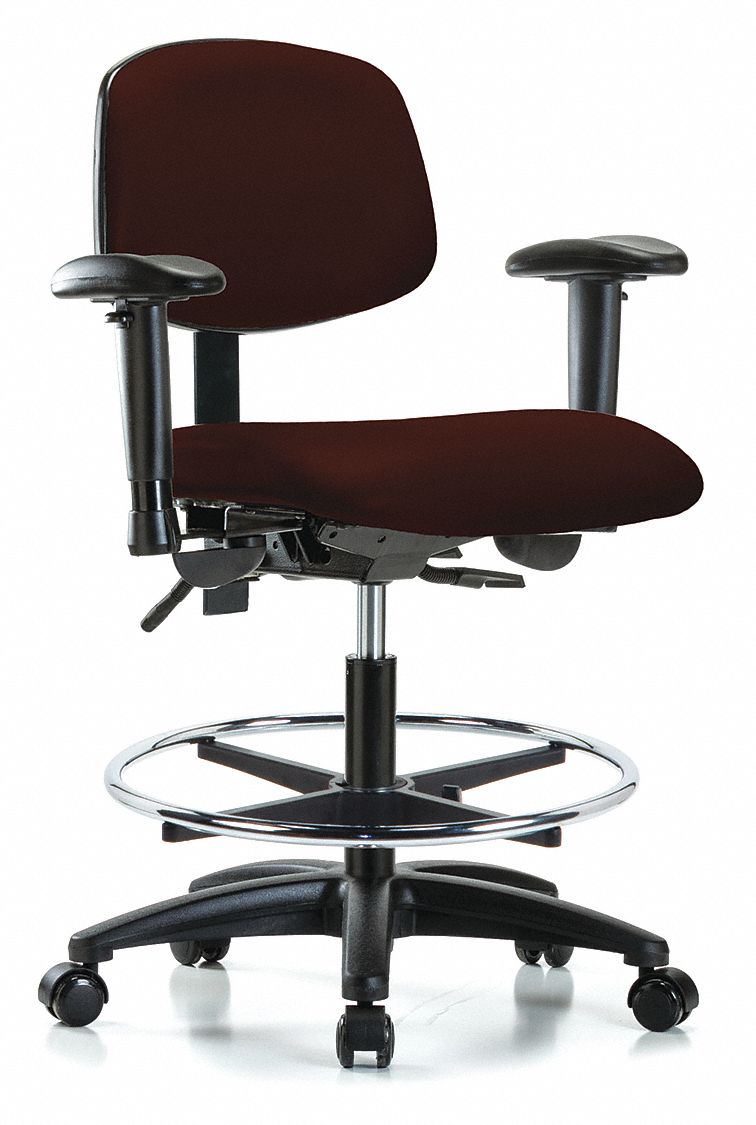 Cleanroom Task Chair, 300 lb. Cap., Vinyl
