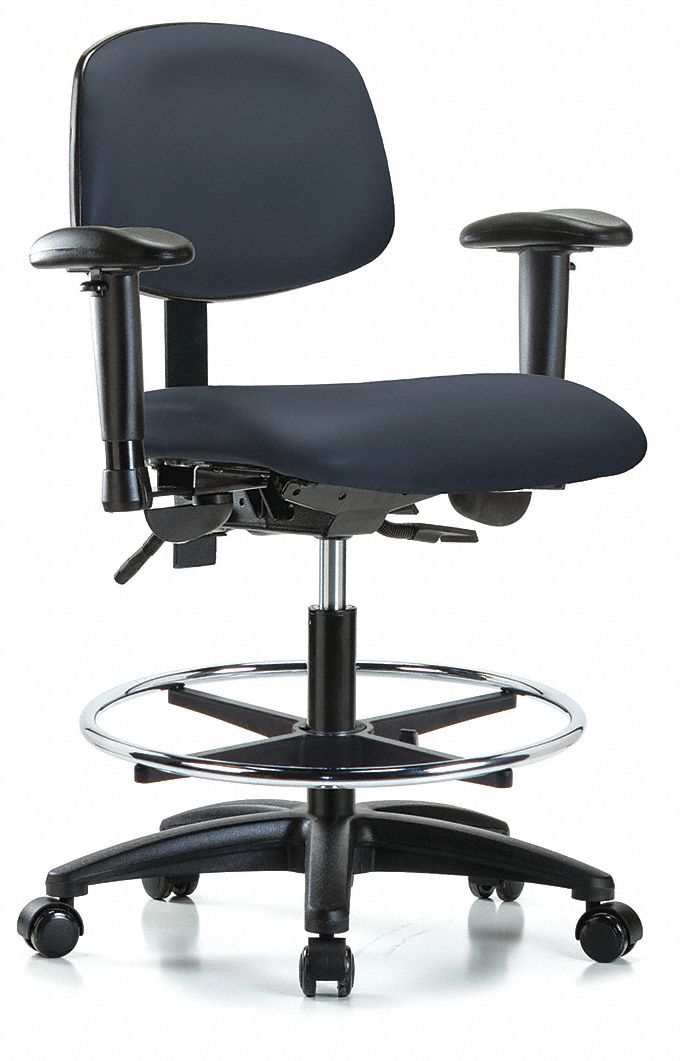 Cleanroom Task Chair, 300 lb. Cap., Vinyl