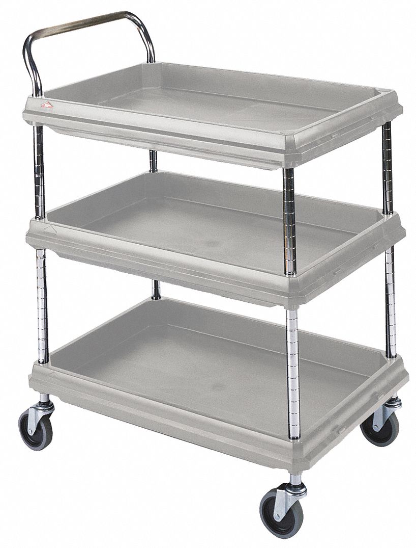 INSTOCK, 0 Compartments, Polymer, Laboratory Utility Deep Ledge Cart