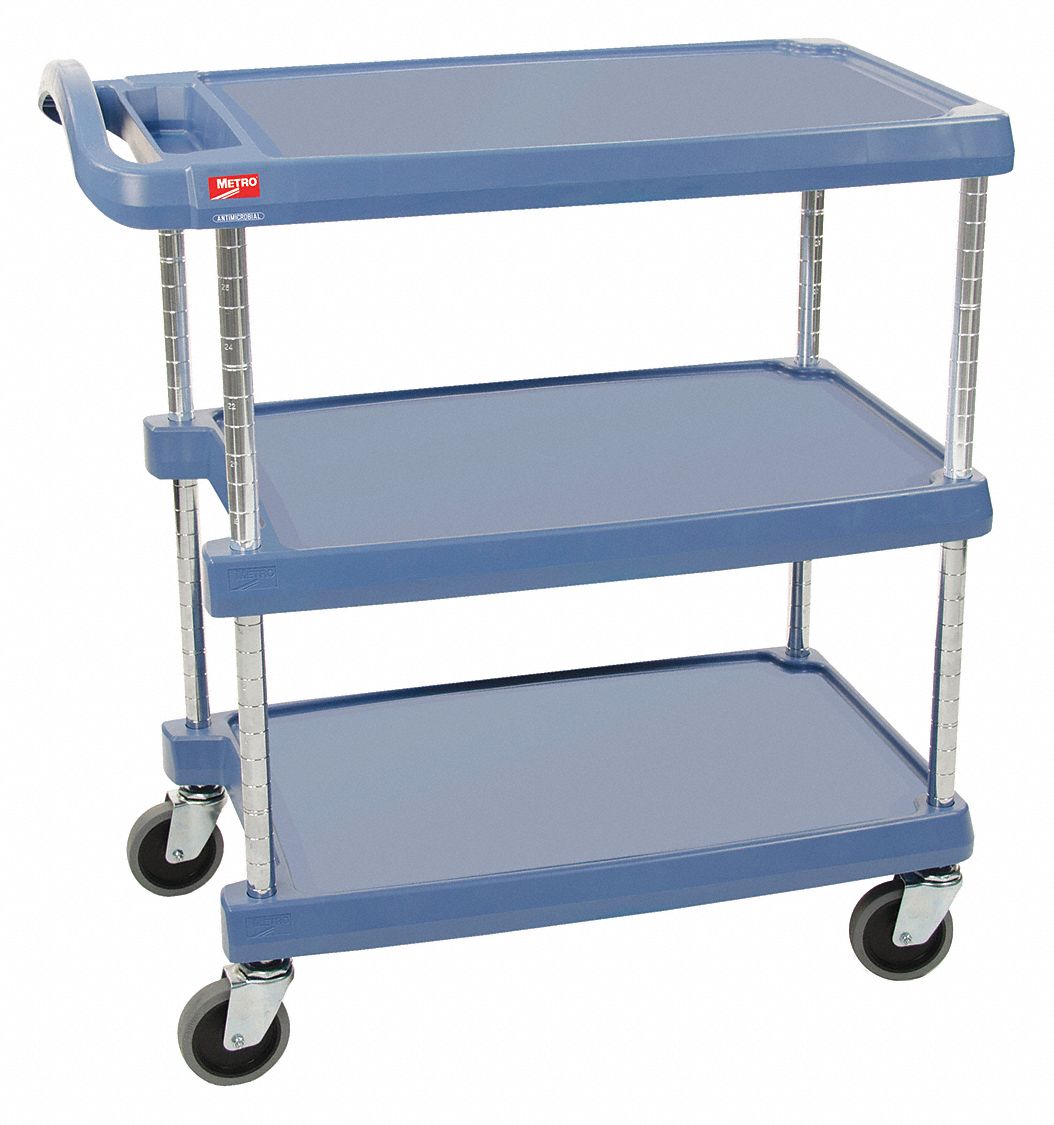 INSTOCK, 0 Compartments, Polymer, Laboratory Utility Cart 55PC02
