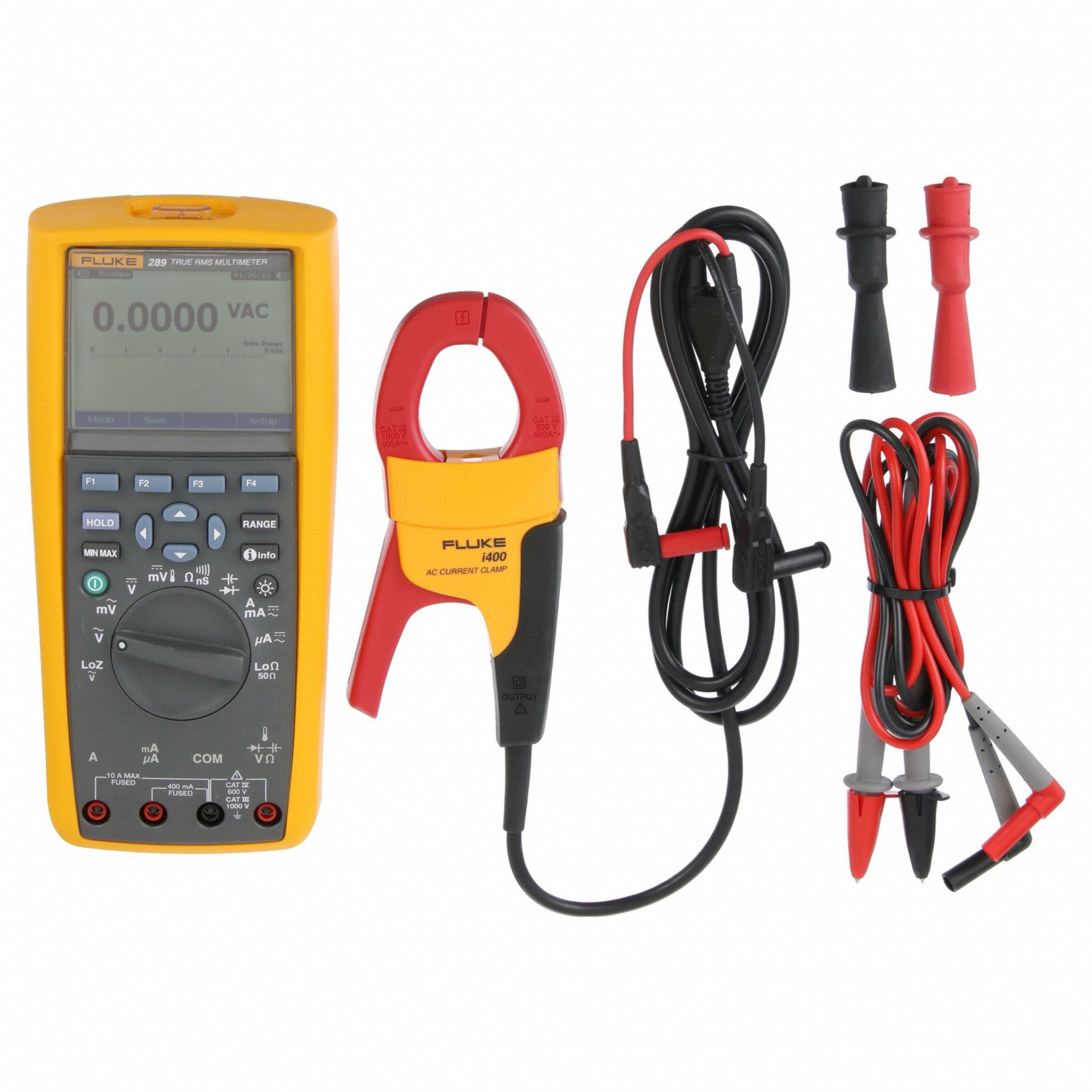 Digital Multimeter: TRMS, CAT III 1000V/CAT IV 600V, 400 A Max AC Current Measurement, USB