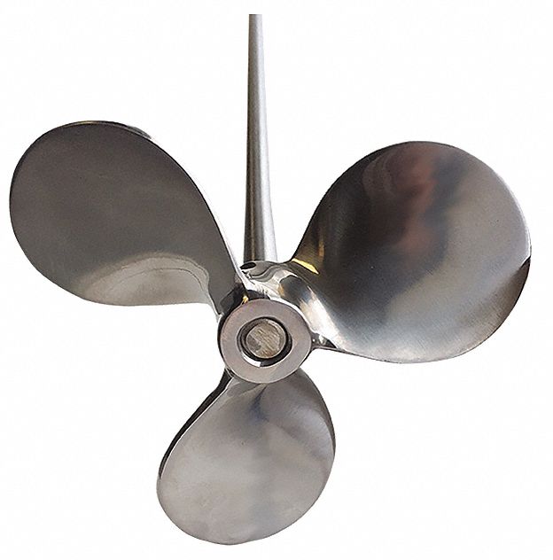 Shaft: Shaft, 1540, Stainless Steel, 1/2 in Shaft Dia, 36 in Shaft Lg, 3 Blades, Propeller