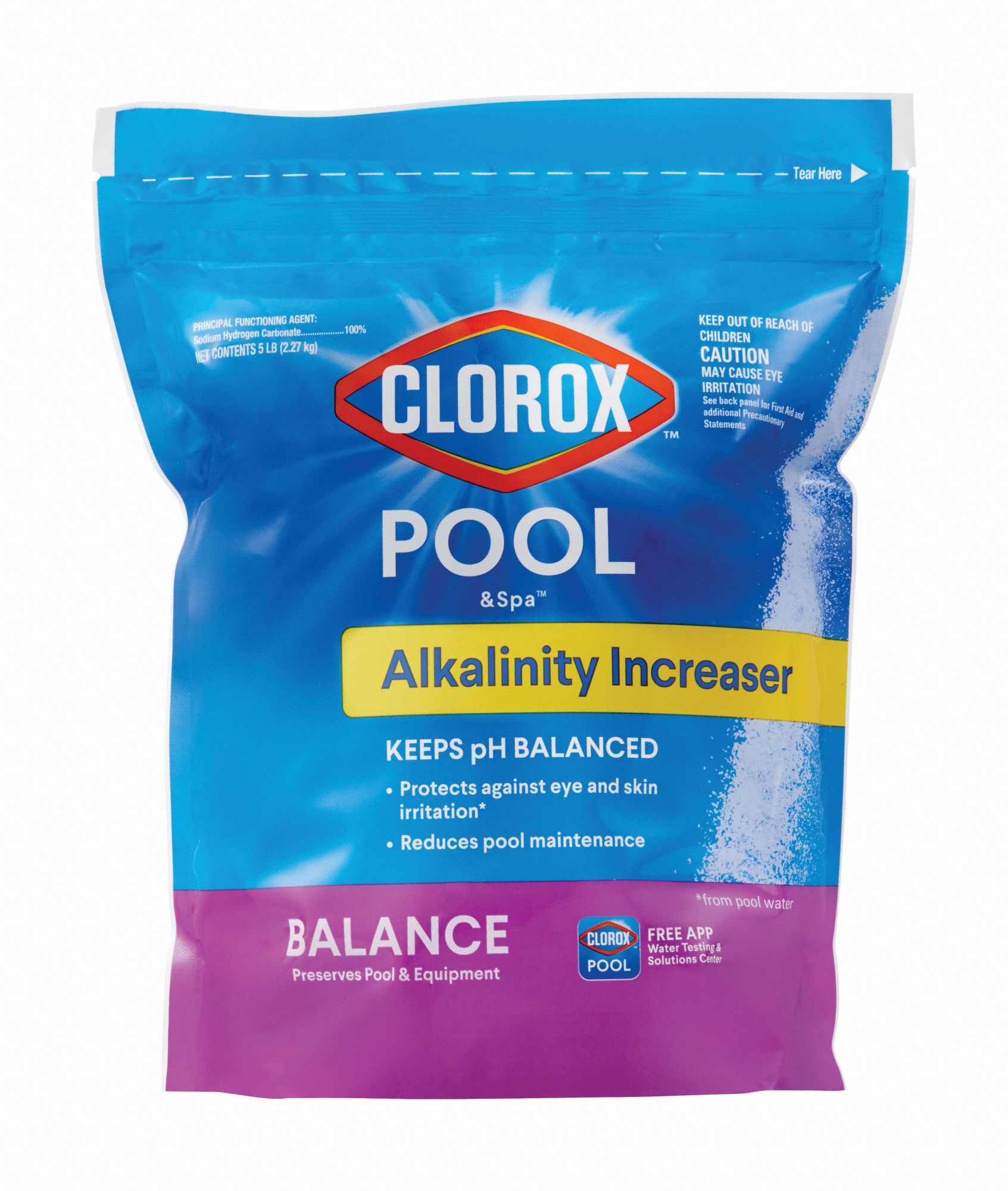 Alkalinity Increaser: Granular, Bag, 5 lb