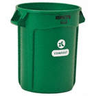 Refuse and Compost Can,32 gal.