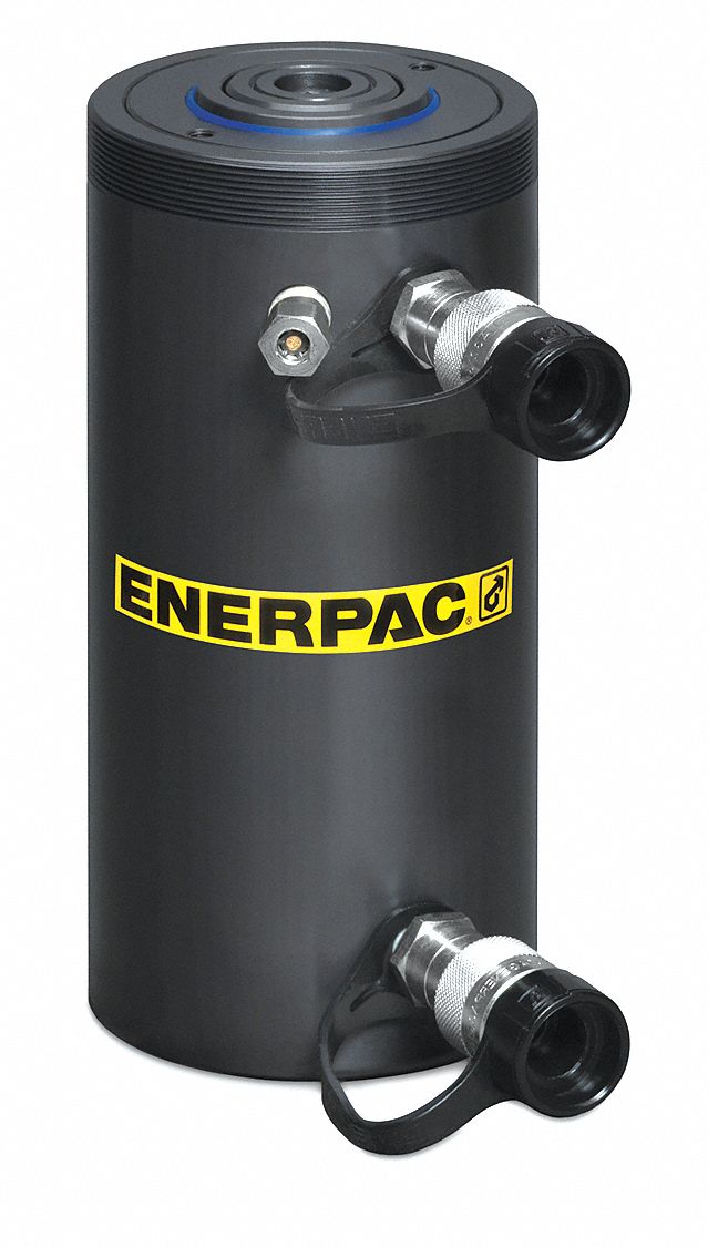 ENERPAC Hydraulic Ram, High Cycle, Body Material Steel, 50 ton, Stroke