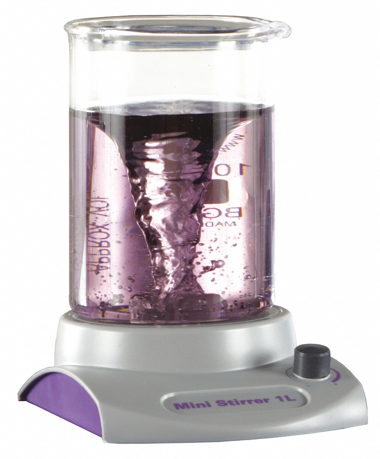 Magnetic Stirrer: 1 Positions, 5 1/4 in Plate Wd, 5 1/4 in Plate Lg, Round