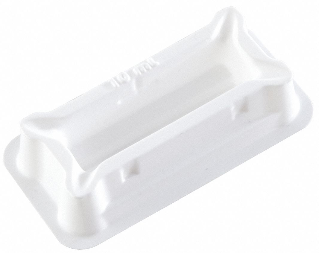 Reagent Reservoir: Non-Sterile, 10 mL Capacity, Polystyrene, 3/4 in Overall Ht, 2 3/4 in Overall Lg