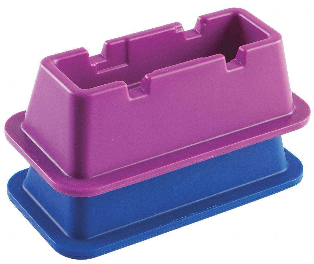 Reagent Reservoir: Non-Sterile, 100 mL Capacity, Polypropylene, 1 1/8 in Overall Ht, 9 in Overall Dp