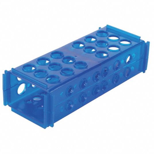 Polypropylene, Blue, Tube Rack - 55PT06|120684 - Grainger