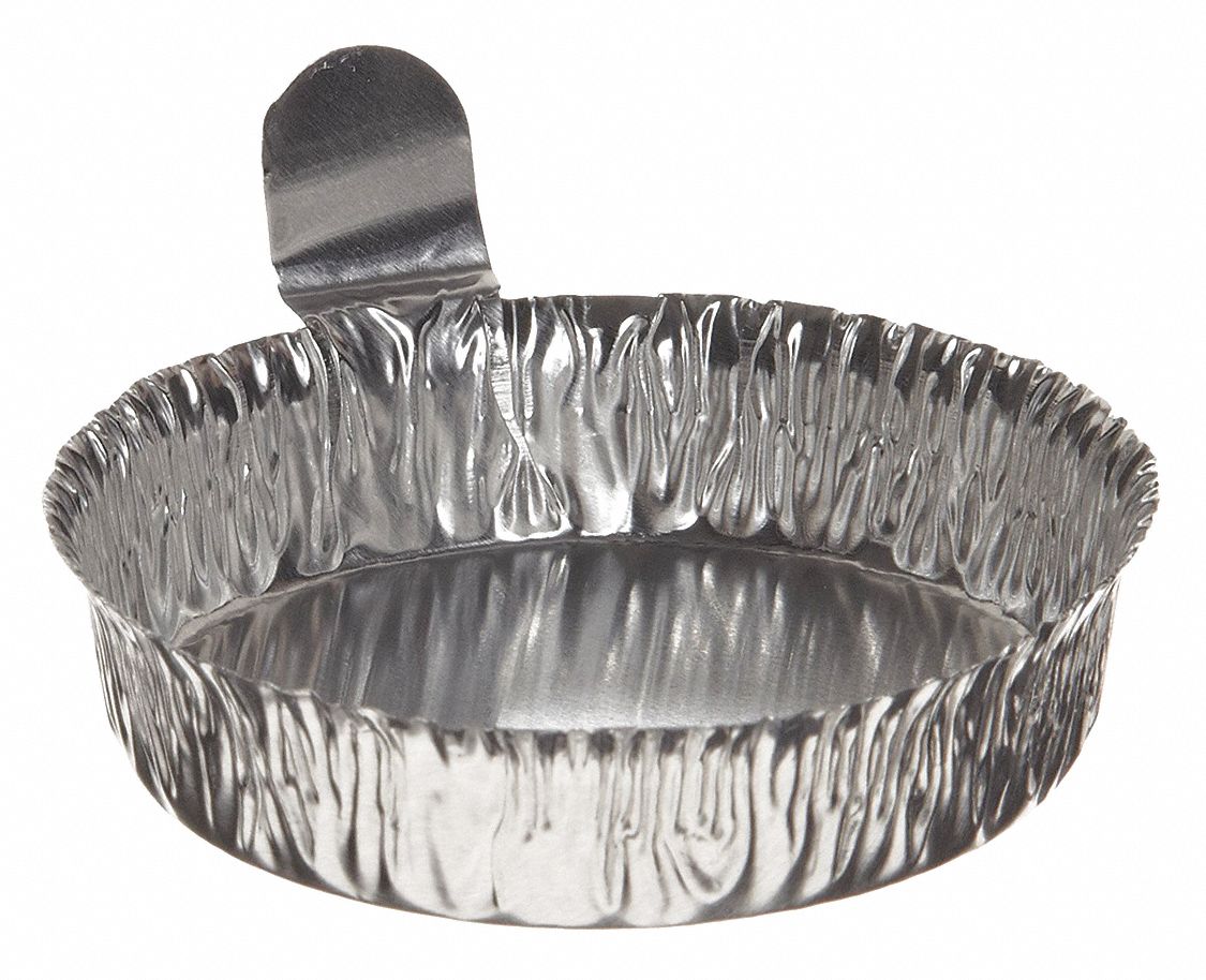 HEATHROW SCIENTIFIC Weighing Dish 50 mL Capacity, Silver, Aluminum, 2