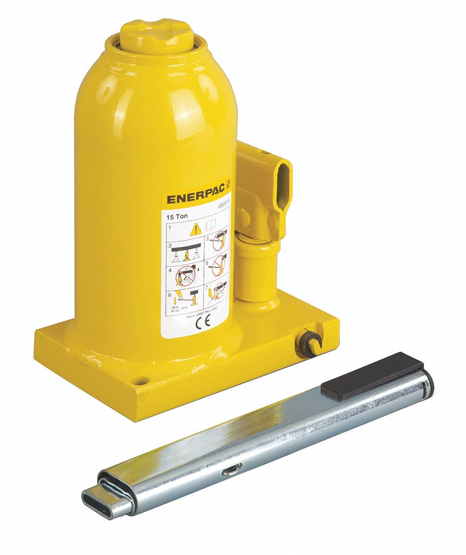 ENERPAC, Bottle Jack, Steel, HighClearance Bottle Jacks 55PV45GBJ015A Grainger