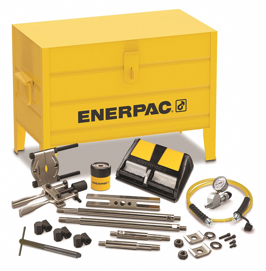 ENERPAC Hydraulic Puller Set, Cylinder Nominal Capacity 7 ton, Stroke