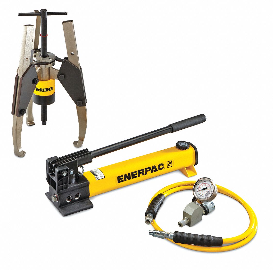 ENERPAC Hydraulic Puller Set, Cylinder Nominal Capacity 14 ton, Stroke