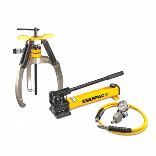 ENERPAC Hydraulic Puller Set, Cylinder Nominal Capacity 14 ton, Stroke Length 1 in, Number of