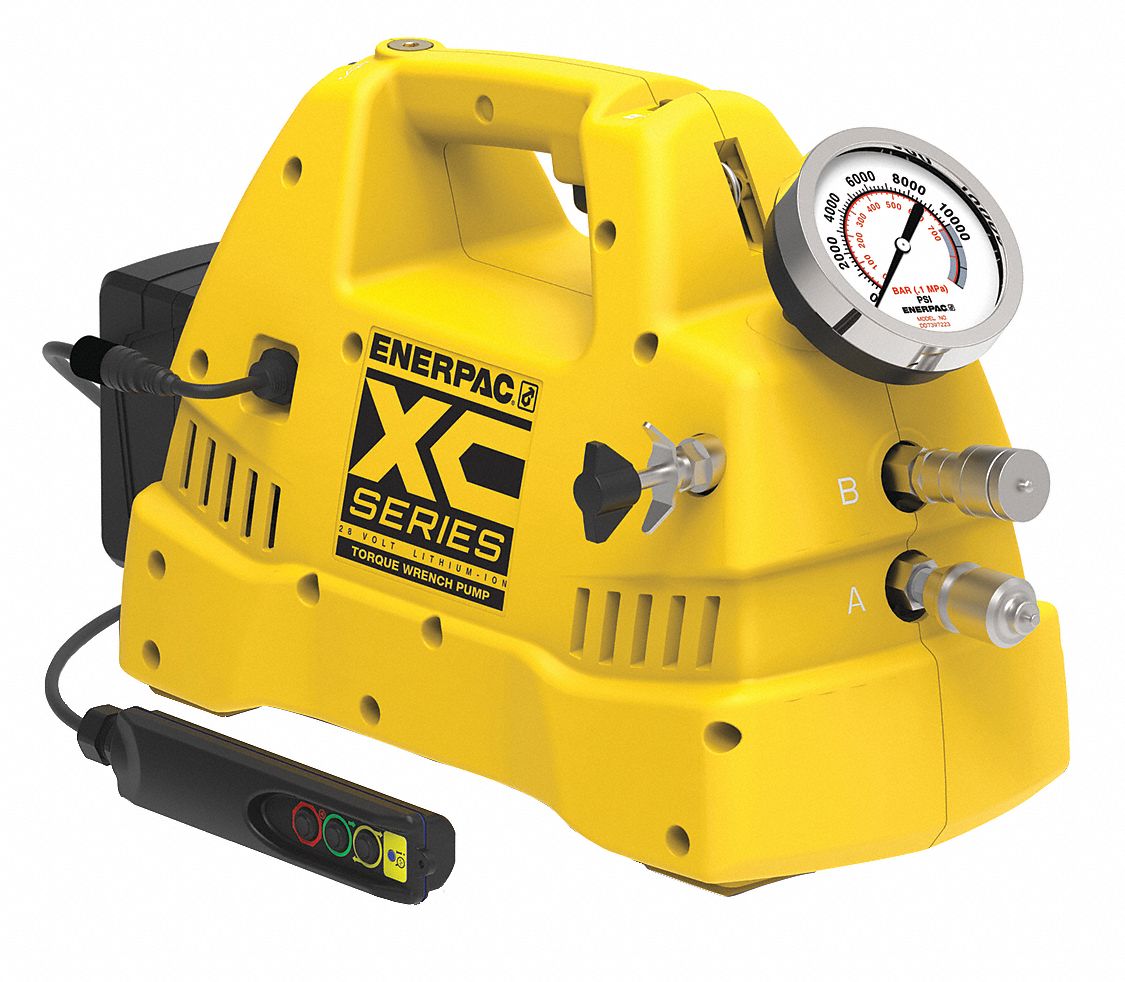 ENERPAC, 10,000 Psi Max. Op Pressure, 15 Cu In/min Max. Flow Rate ...