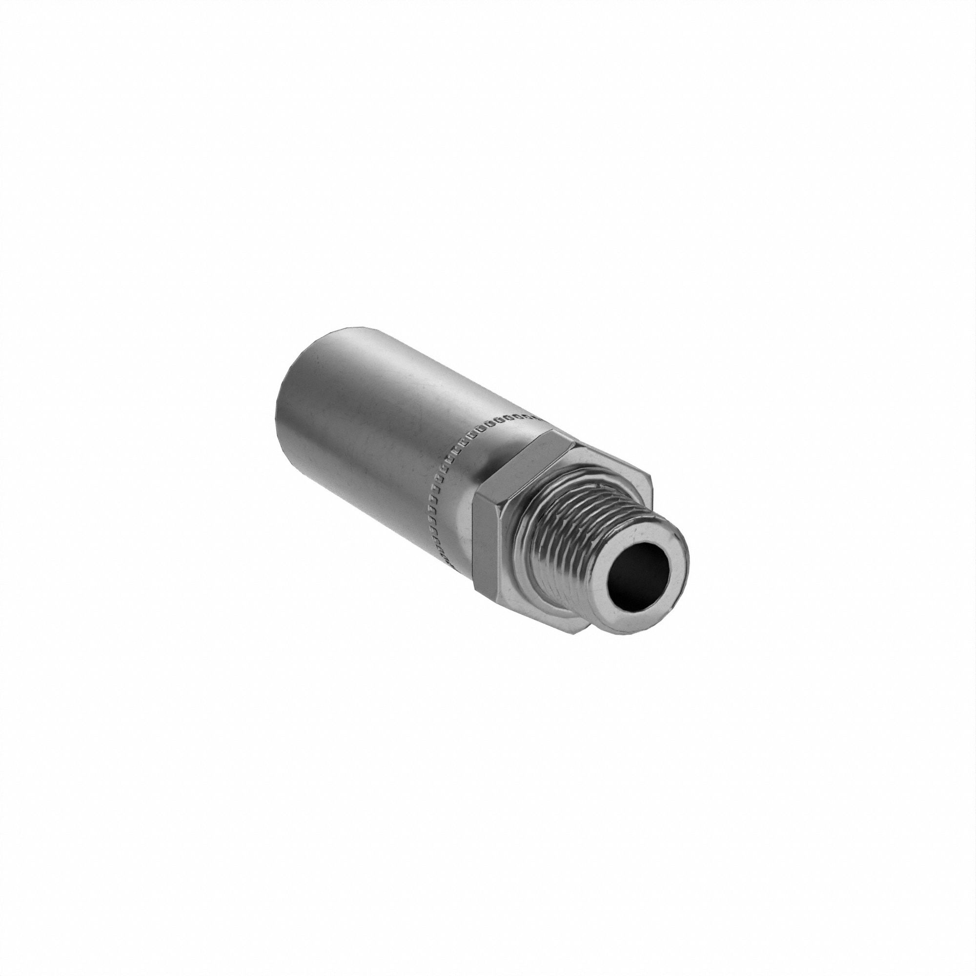 Hydraulic Crimp Fitting: Carbon Steel, Straight, -4 For Hose Dash Size, Male x Male