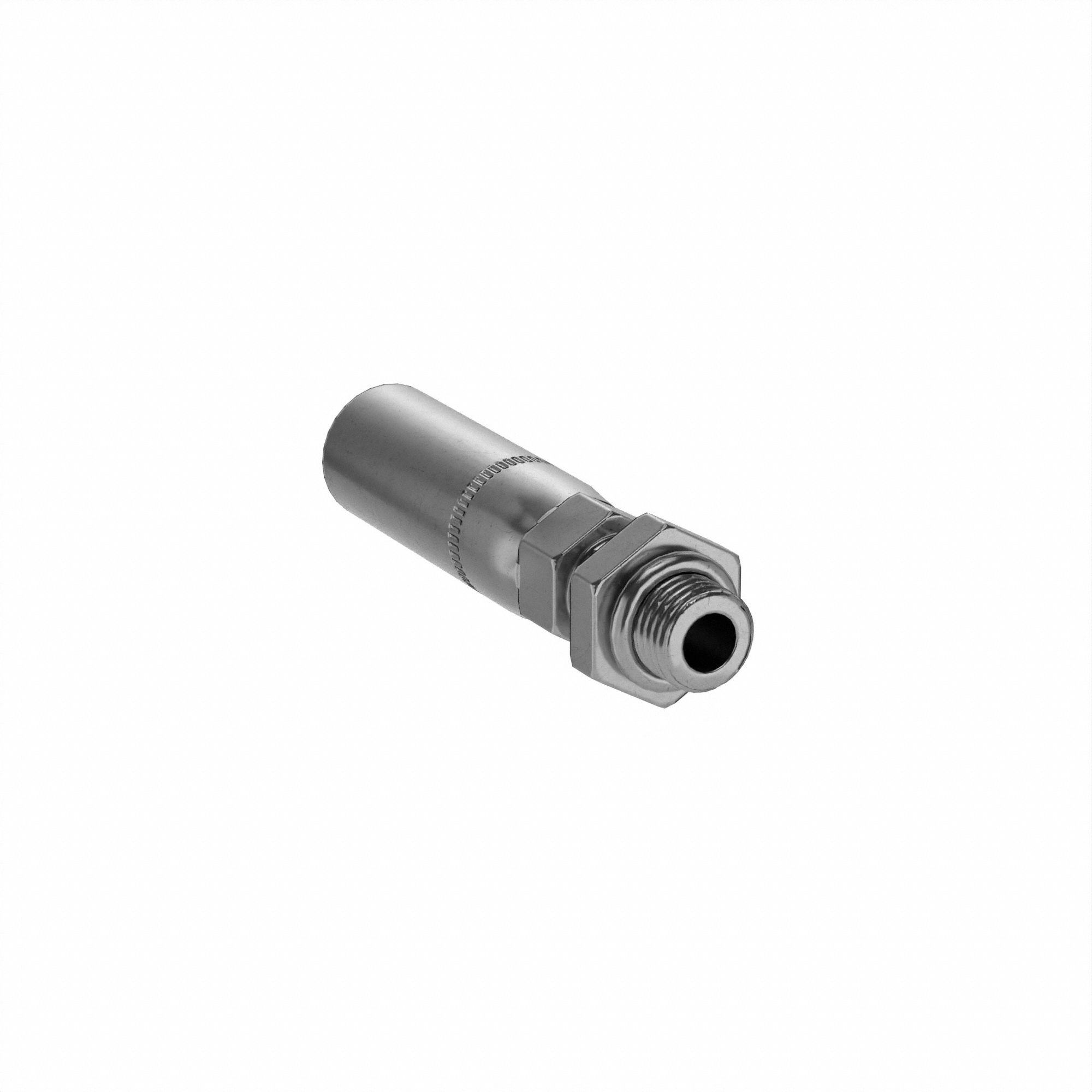 Hydraulic Crimp Fitting: Carbon Steel, Straight, -4 For Hose Dash Size, Male x Male