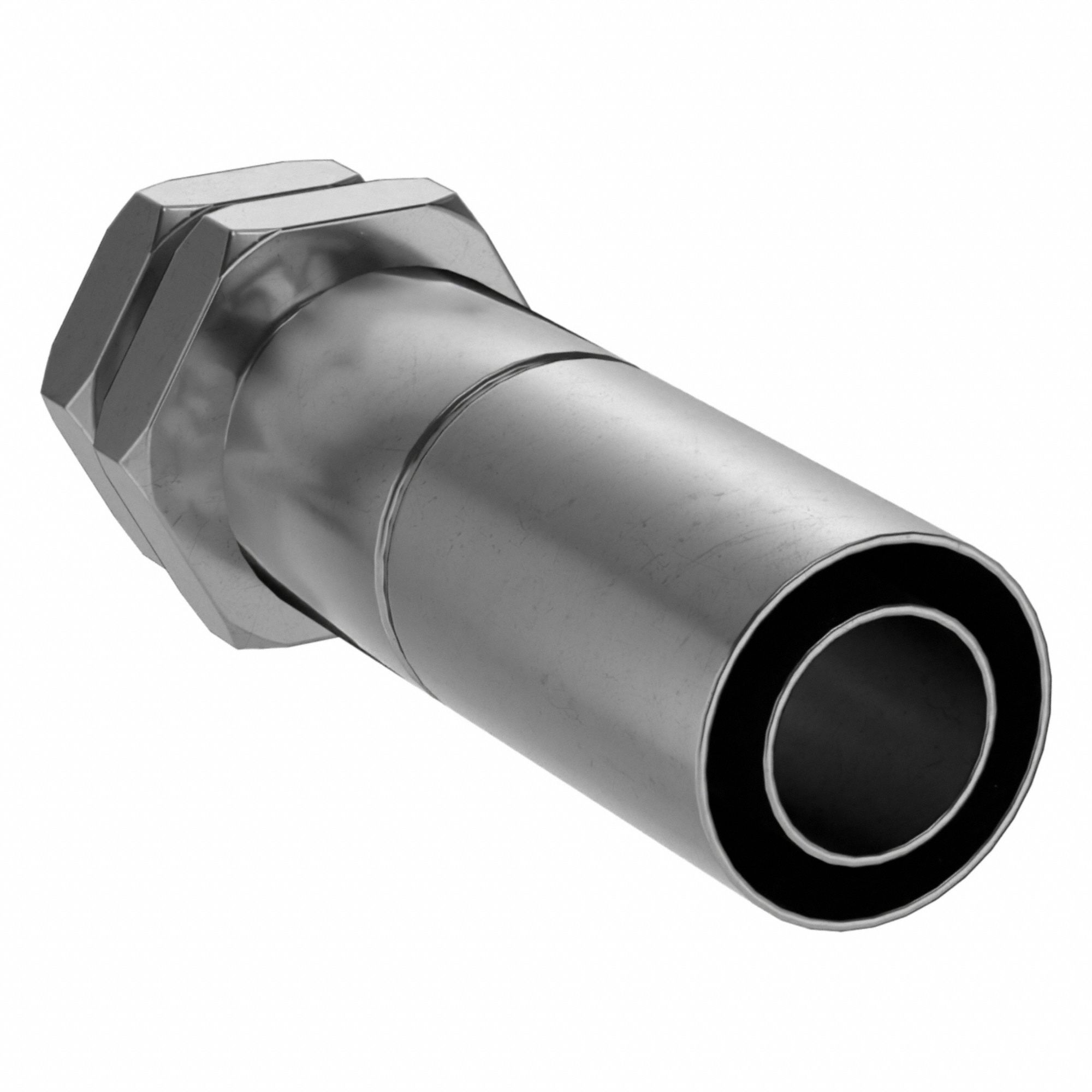 Hydraulic Crimp Fitting: Carbon Steel, Straight, -10 For Hose Dash Size, Female x Male