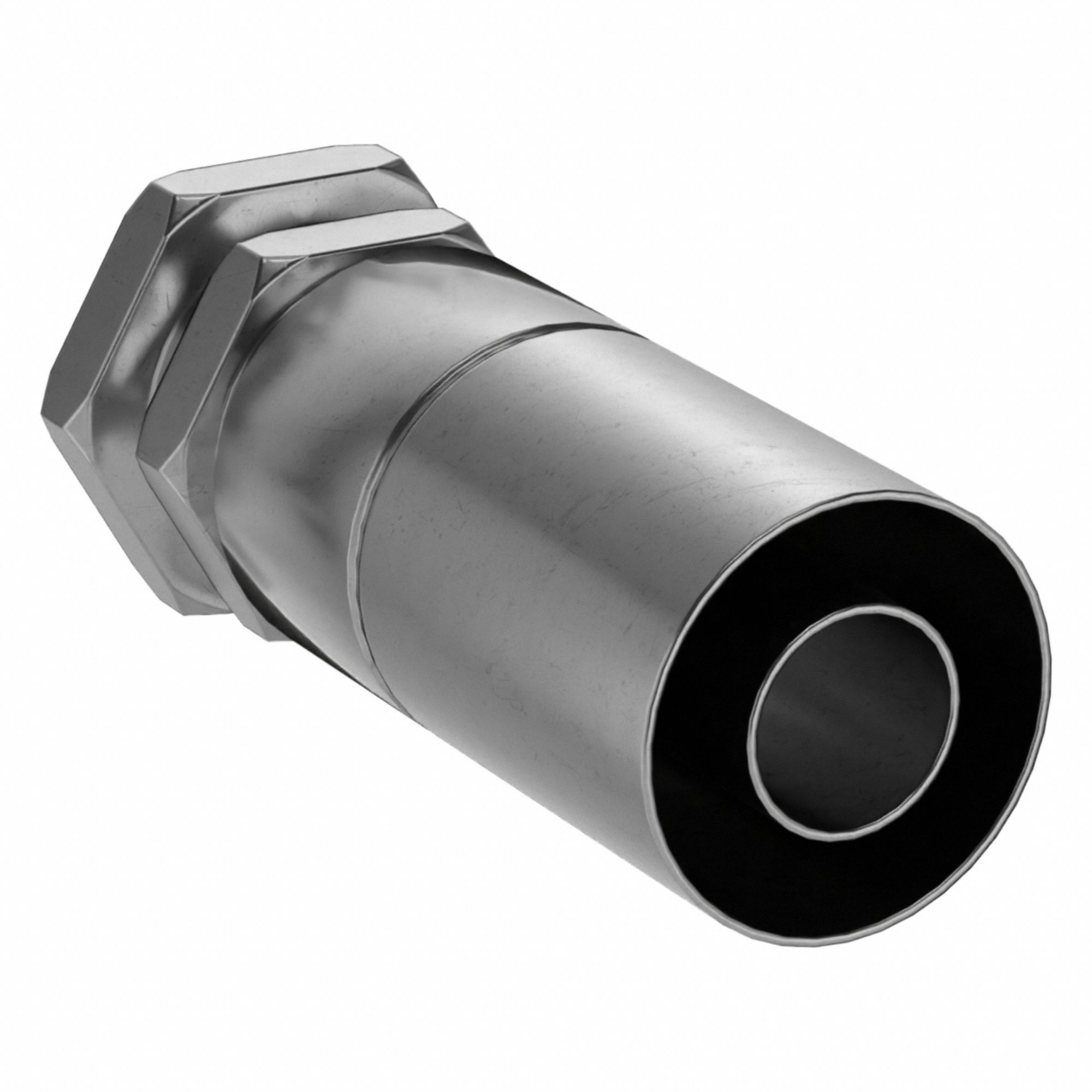 Hydraulic Crimp Fitting: Carbon Steel, Straight, -10 For Hose Dash Size, Female x Male