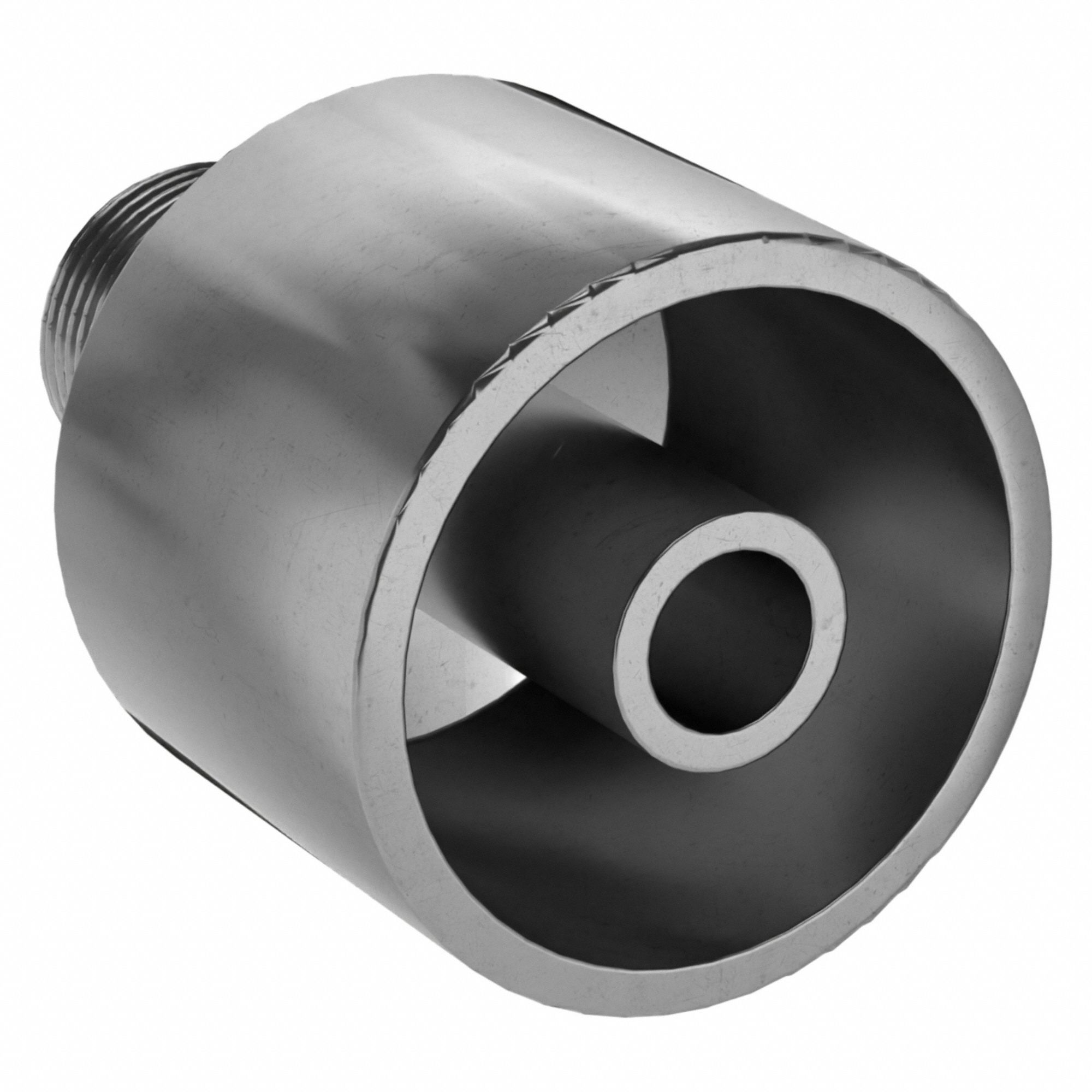 Hydraulic Crimp Fitting: Carbon Steel, Straight, -12 For Hose Dash Size, Male x Male